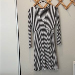 Long sleeve stripe dress